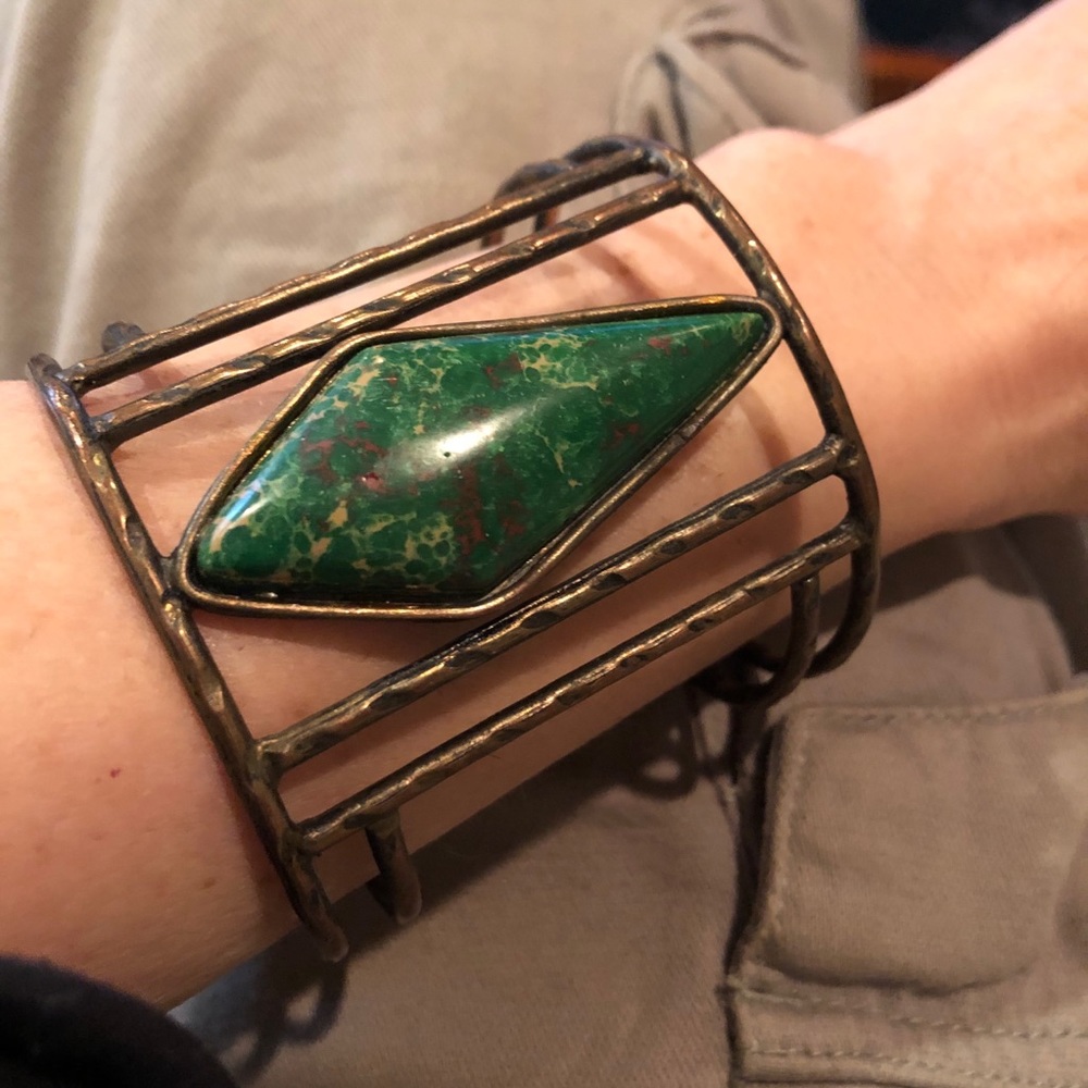 Free People stone and brass bracelet